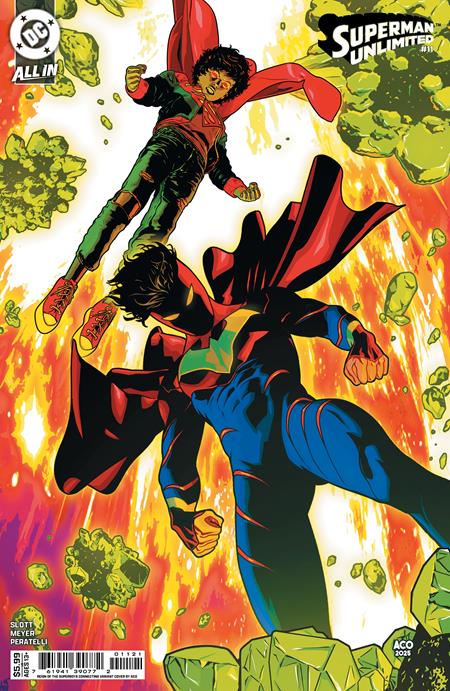 SUPERMAN UNLIMITED #11 CVR G ACO REIGN OF THE SUPERBOYS CONNECTING CARD STOCK VAR (Backorder, Allow 4-5 Weeks)
