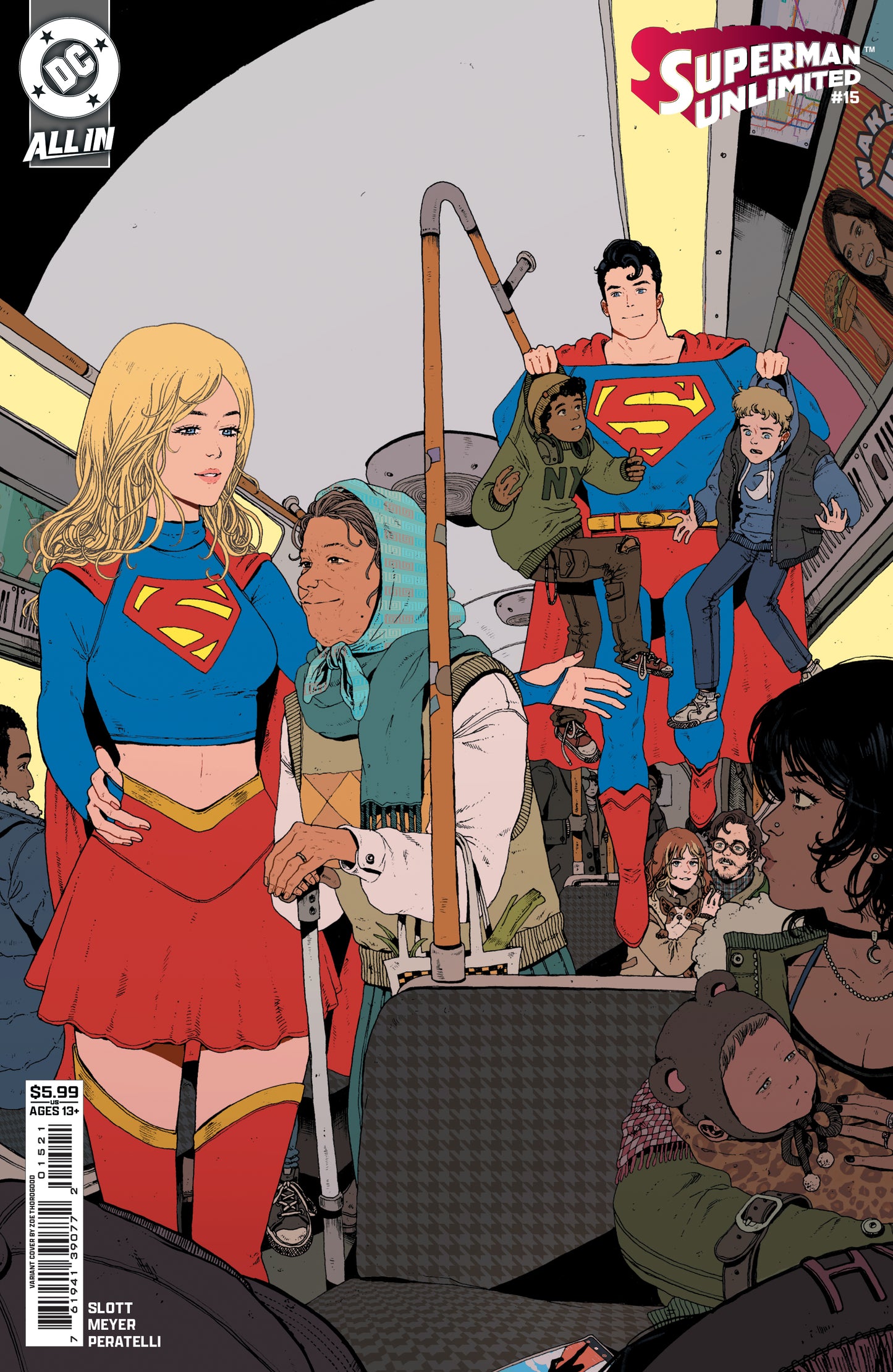 SUPERMAN UNLIMITED #15 CVR B ZOE THOROGOOD CARD STOCK VAR (THE REIGN OF THE SUPERBOYS) (15 Jul Release)