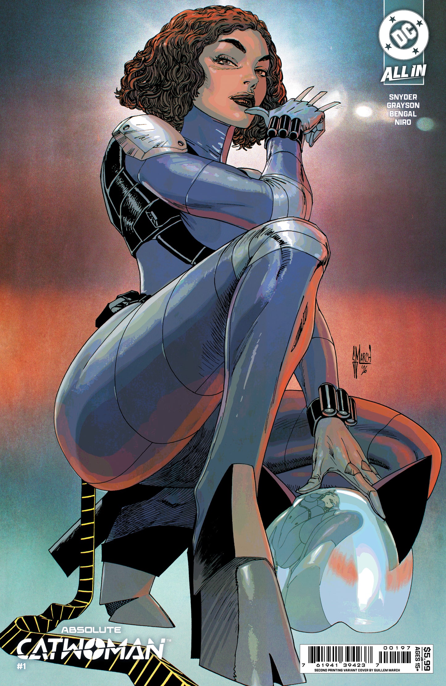 ABSOLUTE CATWOMAN #1 (OF 6) Second Printing Cvr B Guillem March Card Stock Var (15 Jul Release)