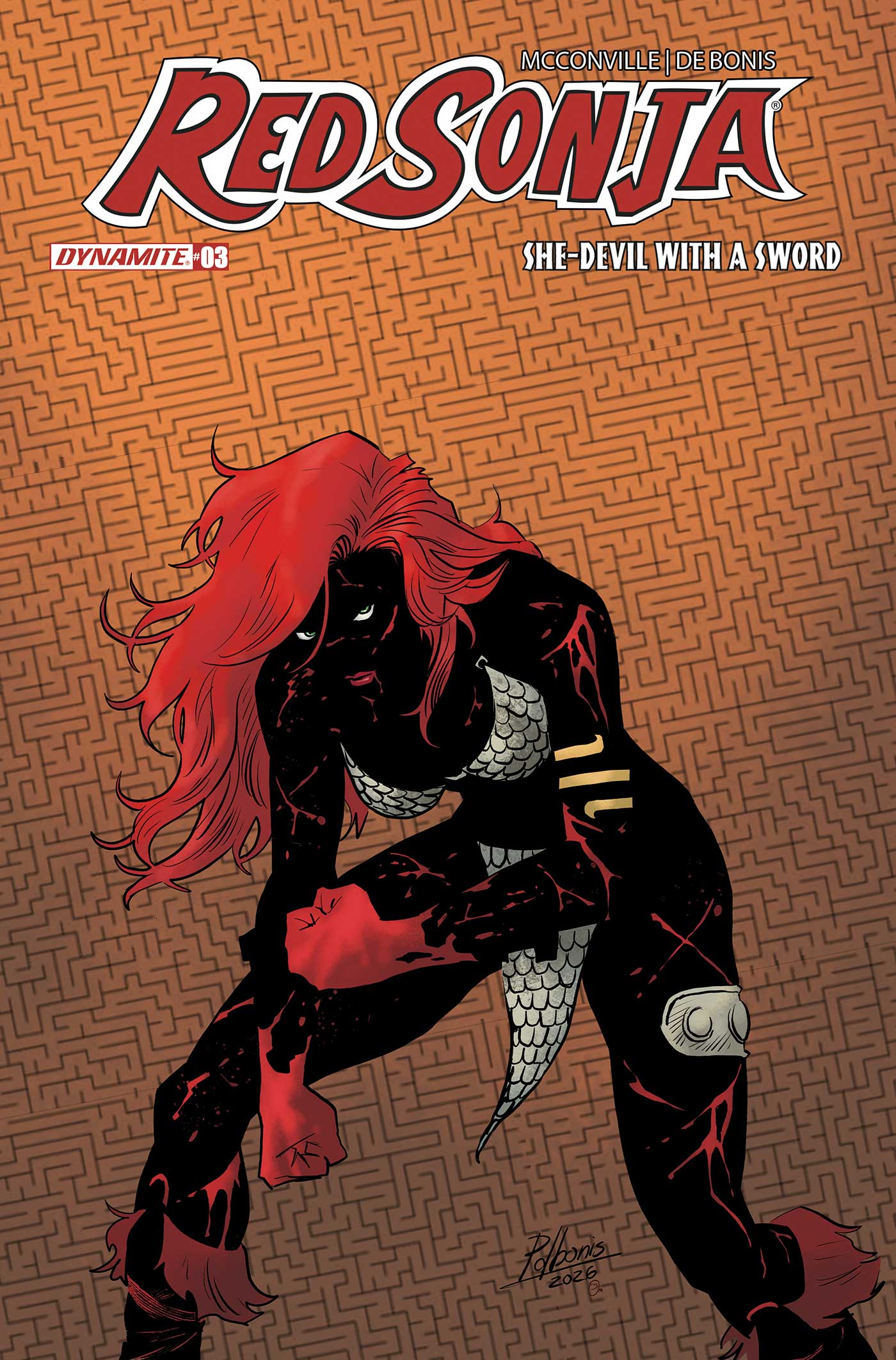 RED SONJA SHE DEVIL WITH A SWORD #3 CVR M PABLO DE BONIS ABSOLUTE HOMAGE VAR (01 Jul Release)