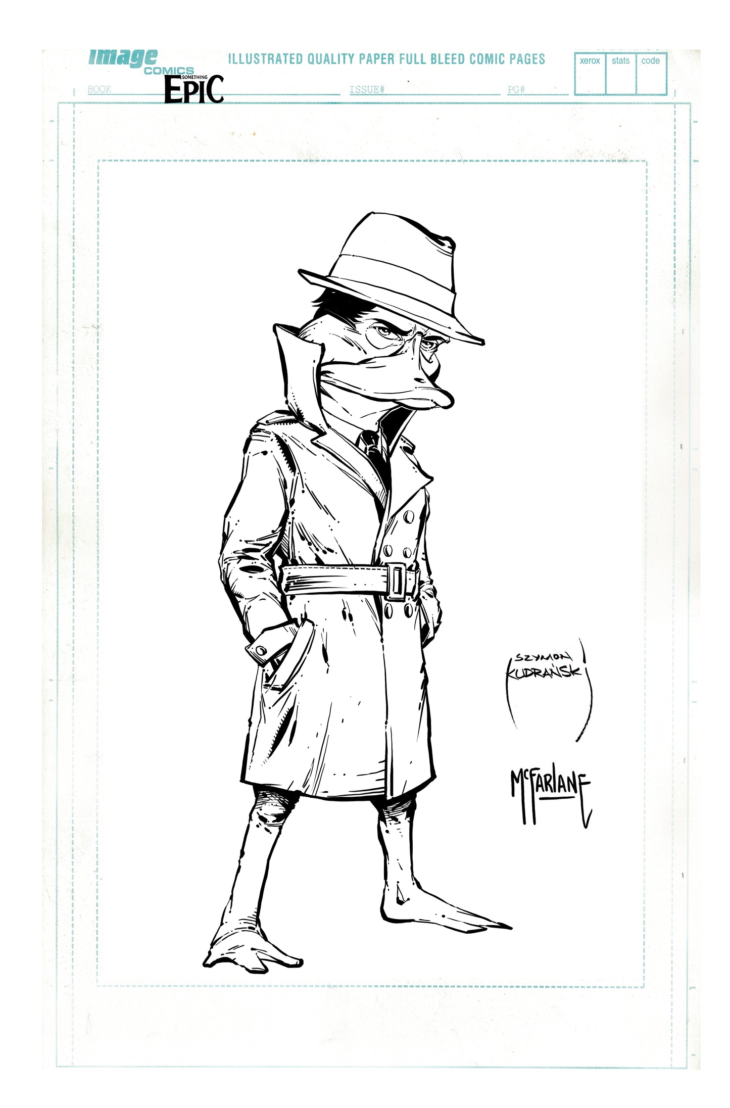 SOMETHING EPIC #13 CVR B SZYMON KUDRANSKI & TODD MCFARLANE RAW ART VAR (15 Jul Release)