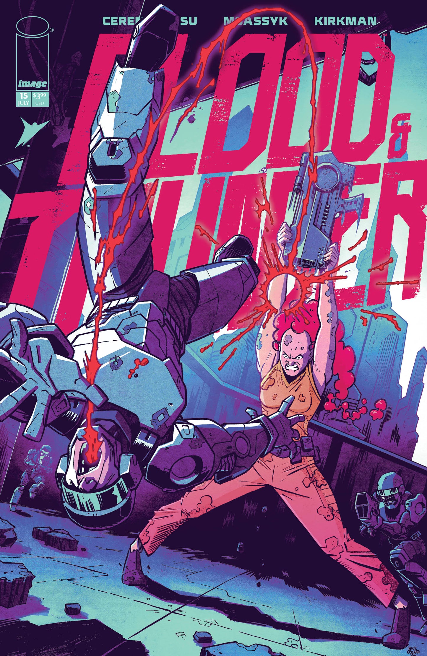 BLOOD & THUNDER #15 CVR B NICK ROCHE & JOSH BURCHAM VAR (MR) (08 Jul Release)