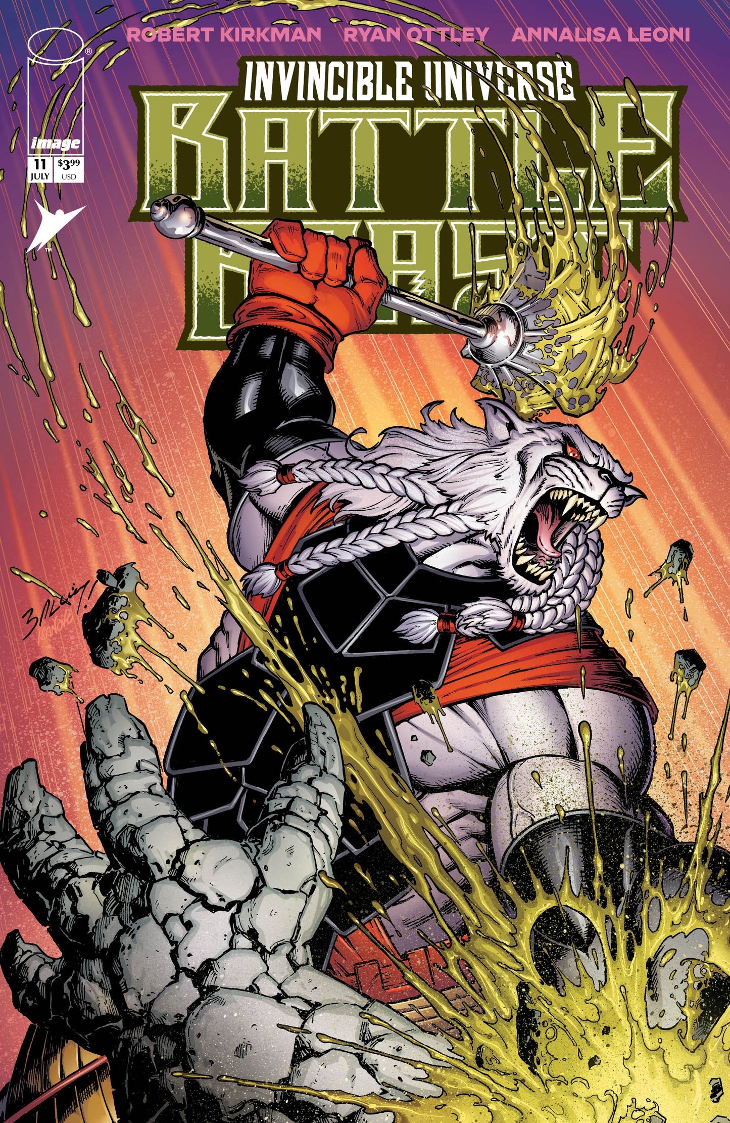 INVINCIBLE UNIVERSE BATTLE BEAST #11 CVR B MARK BAGLEY & RICHARD ISANOVE VAR (15 Jul Release)