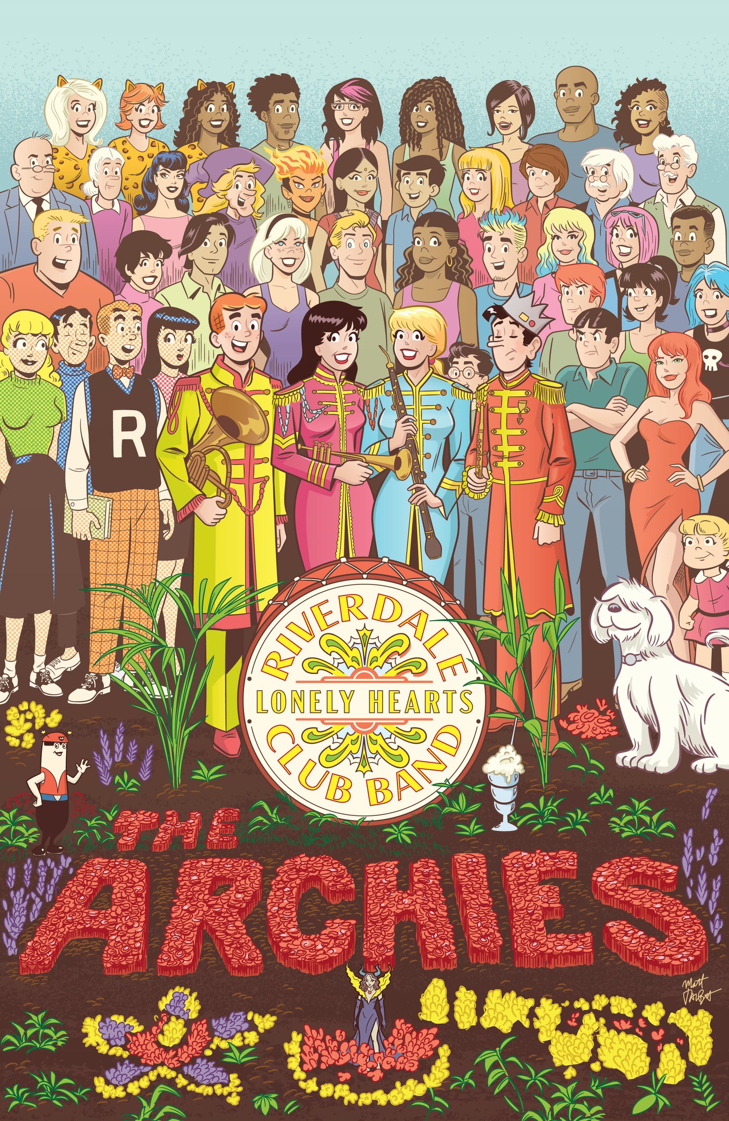 LAUGH #166 FACSIMILE EDITION CVR B MATT TALBOT SGT PEPPERS VAR (12 Aug Release)