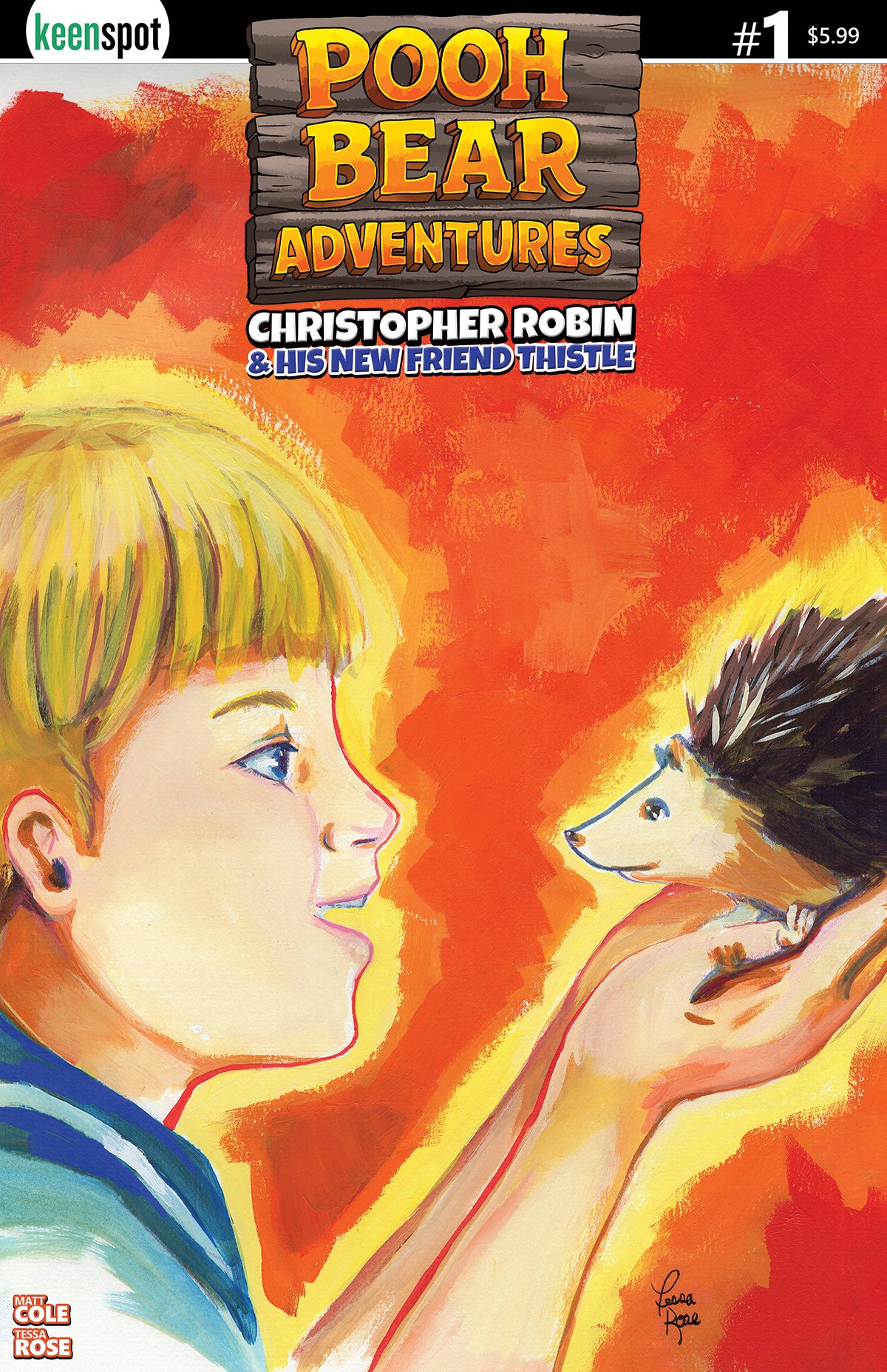 POOH BEAR ADVENTURES CHRISTOPHER ROBIN & HIS NEW FRIEND THISTLE #1 (ONE SHOT) CVR B TESSA ROSE FAST FRIENDS VAR (26 Aug Release)