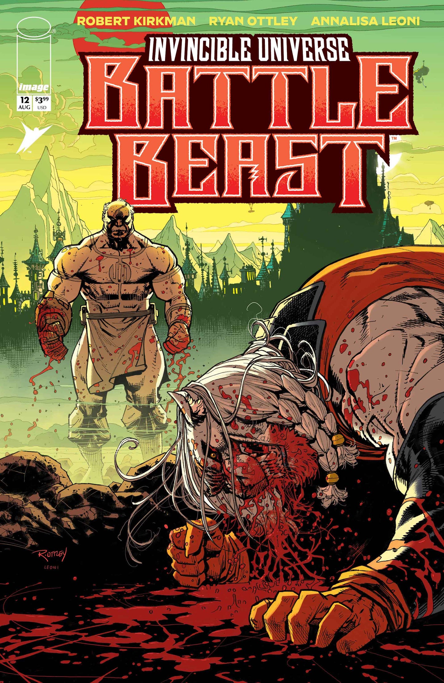 INVINCIBLE UNIVERSE BATTLE BEAST #12 CVR A RYAN OTTLEY & ANNALISA LEONI (19 Aug Release)