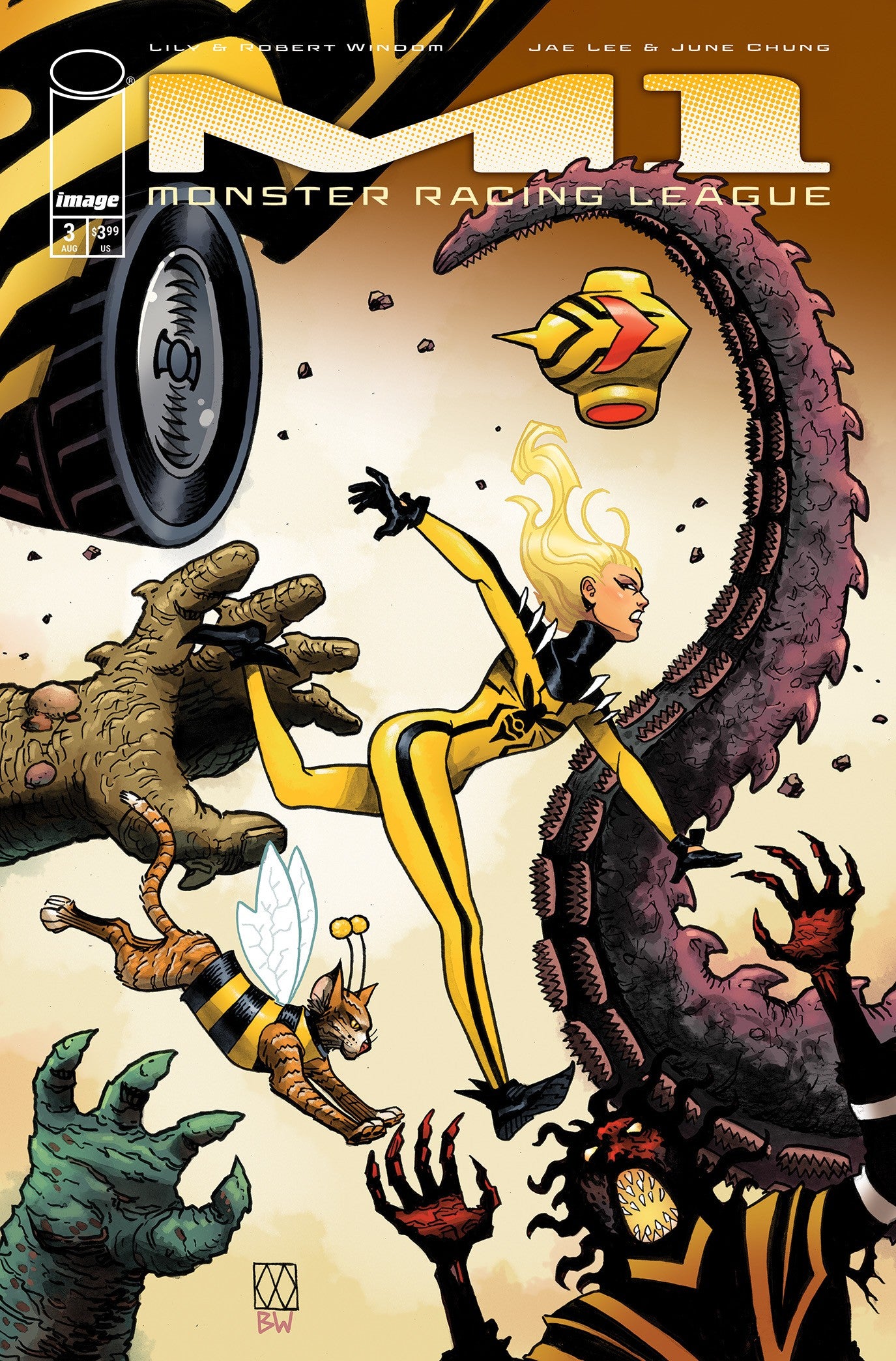 M1 MONSTER RACING LEAGUE #3 CVR B MATT WAGNER VAR (19 Aug Release)