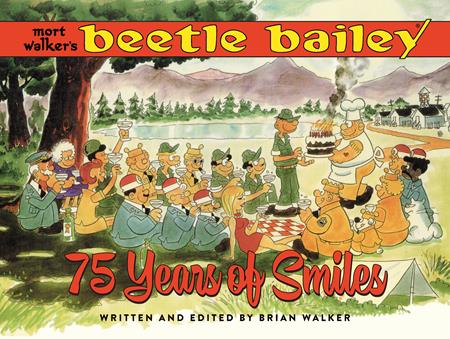MORT WALKERS BEETLE BAILEY HC 75 YEARS OF SMILES (MR) (Backorder, Allow 4-5 Weeks)