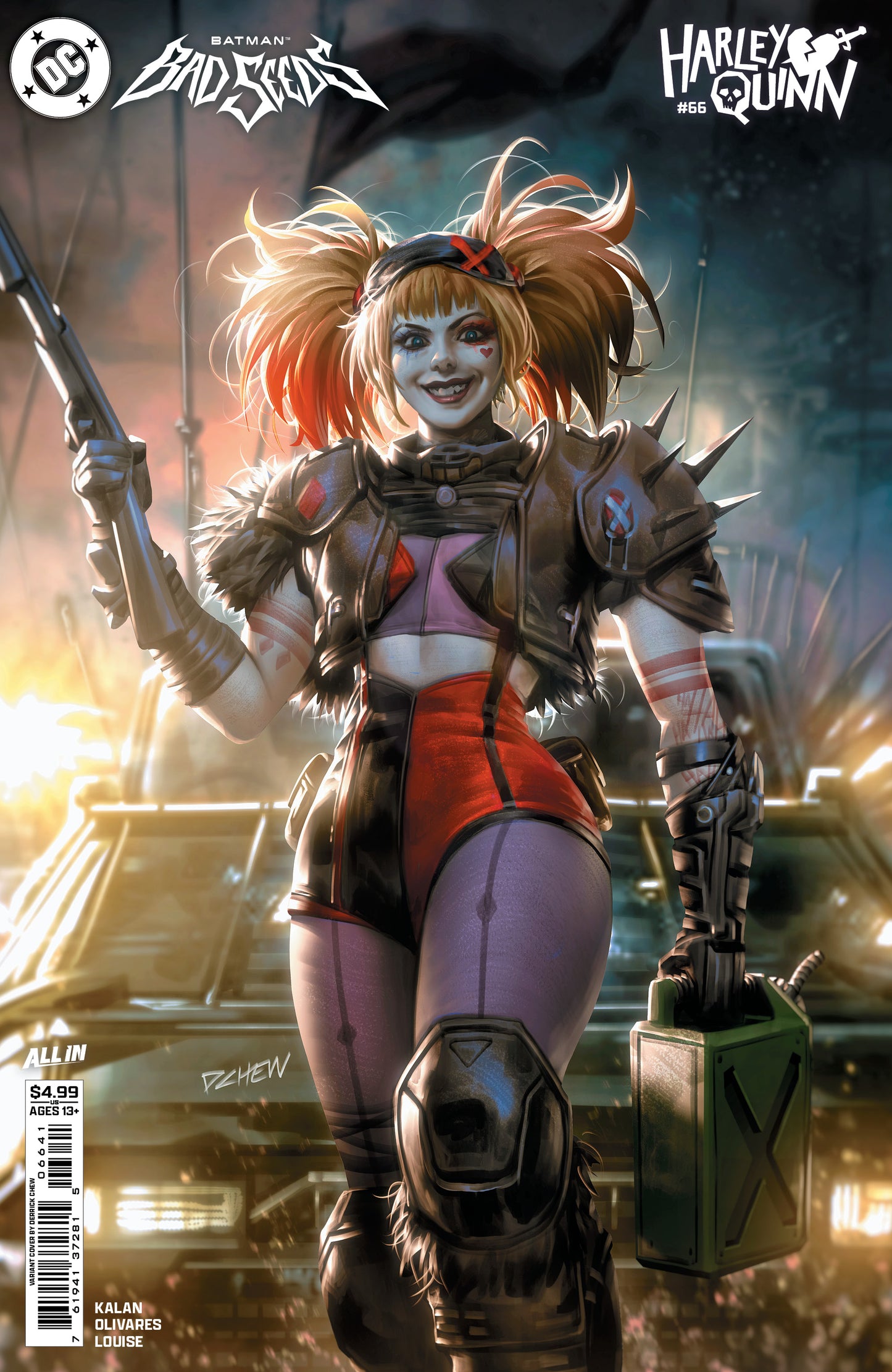 HARLEY QUINN #66 CVR D DERRICK CHEW CARD STOCK VAR (BATMAN BAD SEEDS) | DC COMICS | Comicbookeroo