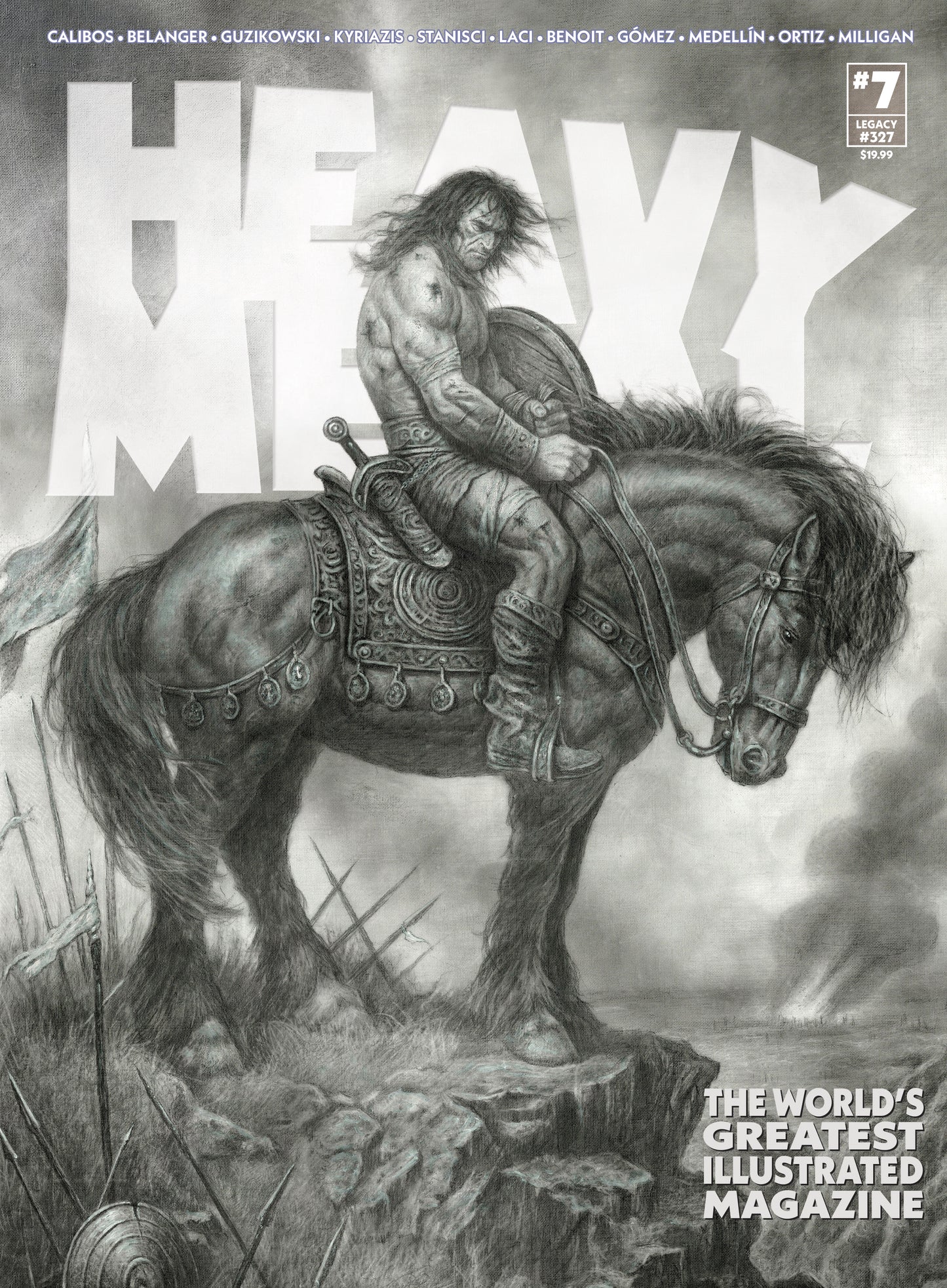 HEAVY METAL MAGAZINE #7 CVR B CALIBOS VAR