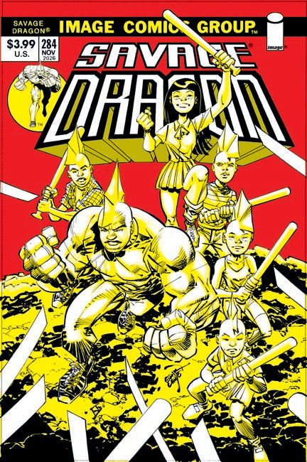SAVAGE DRAGON #284 CVR B ERIK LARSEN 70S THROWBACK VAR (MR) | IMAGE COMICS | Comicbookeroo
