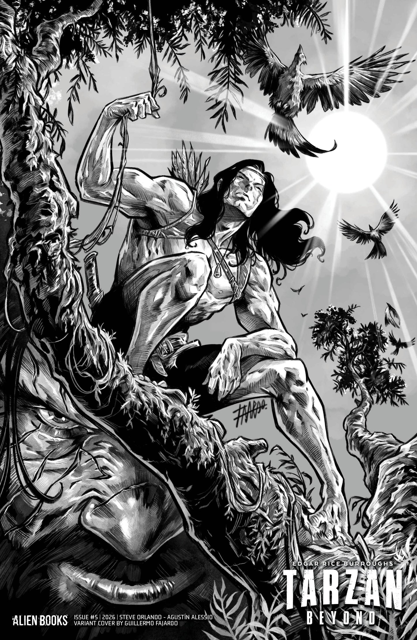 TARZAN BEYOND #5 VAR D (FAJARDO B&W)