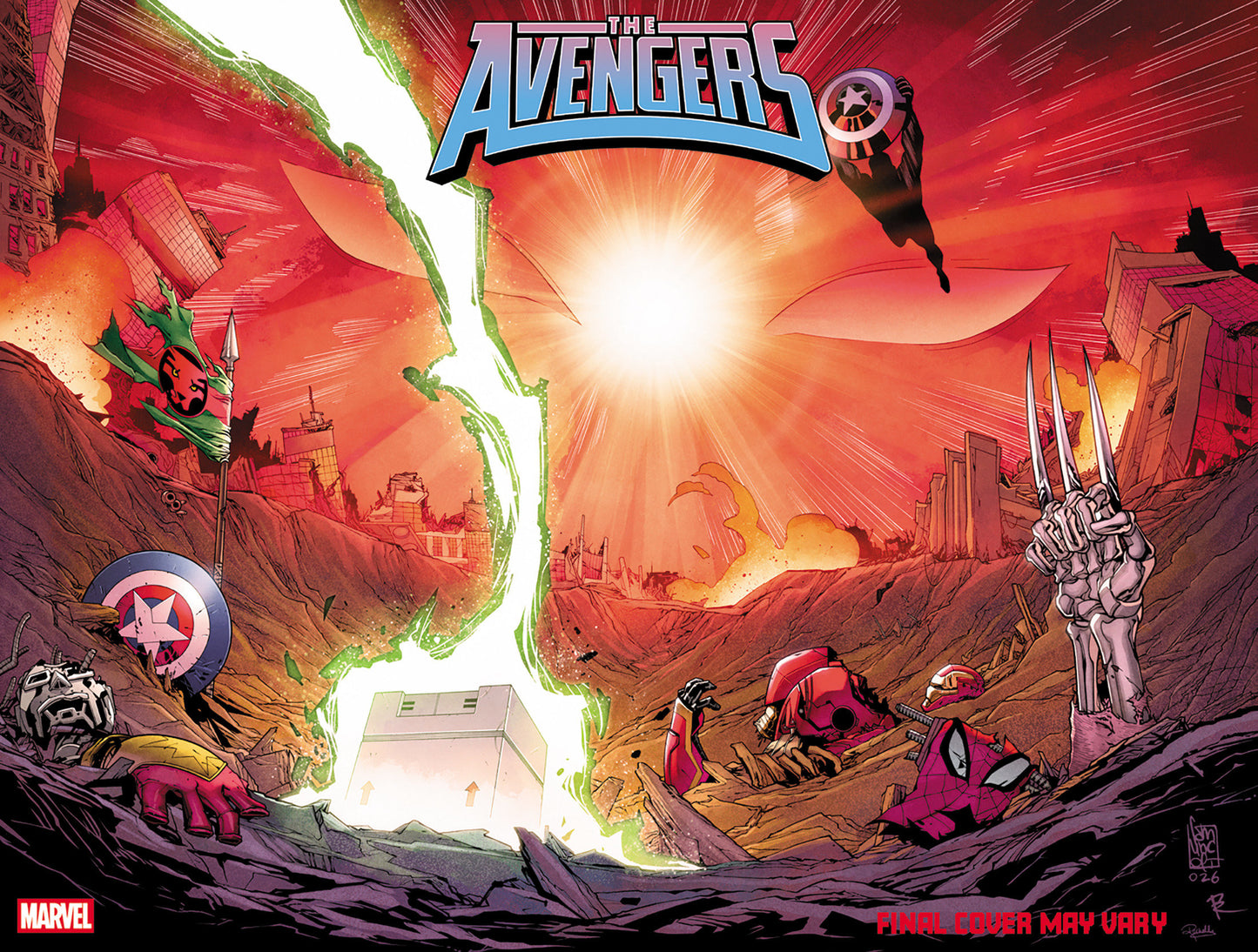 AVENGERS #36 GIUSEPPE CAMUNCOLI FORESHADOW VAR (Backorder, Allow 4-5 Weeks)
