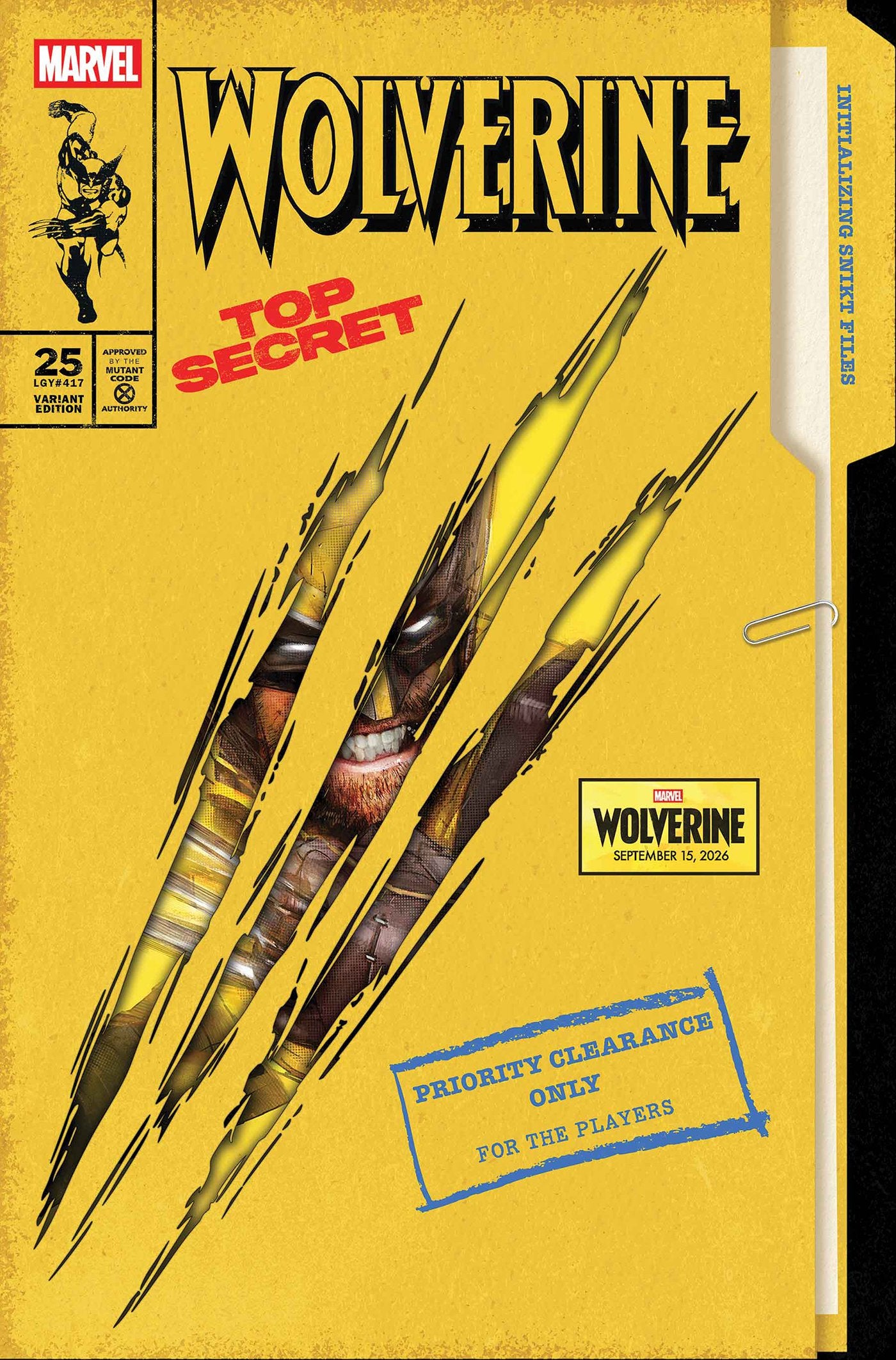 WOLVERINE #25 JOCK WOLVERINE GAME VAR (12 Aug Release)