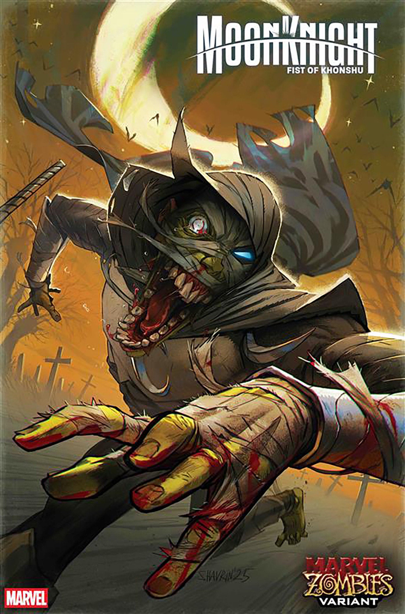 MOON KNIGHT FIST OF KHONSHU #13 IVAN SHAVRIN MARVEL ZOMBIES VAR (Backorder, Allow 4-5 Weeks)