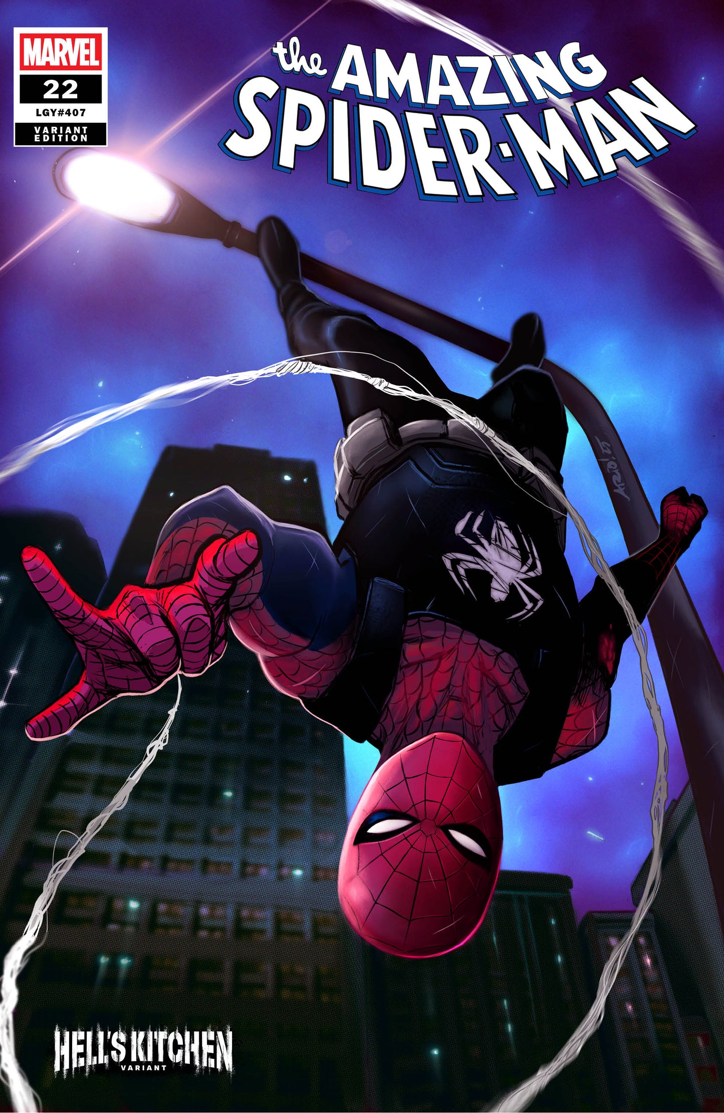AMAZING SPIDER-MAN #22 ARIO ANINDITO HELL'S KITCHEN VAR (Backorder, Allow 4-5 Weeks)