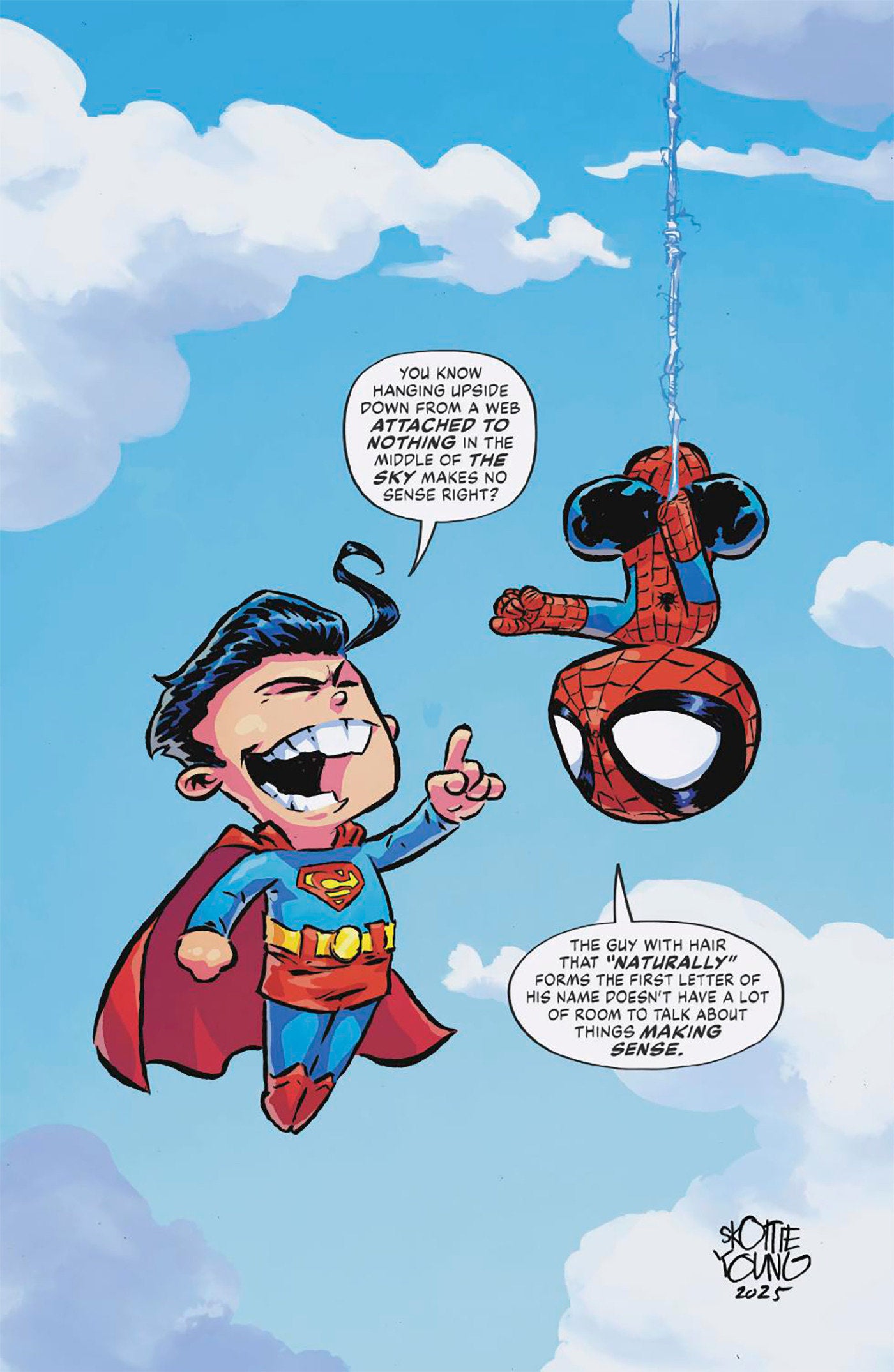 MARVEL/DC: SPIDER-MAN/SUPERMAN #1 SKOTTIE YOUNG VAR (22 Apr Release)
