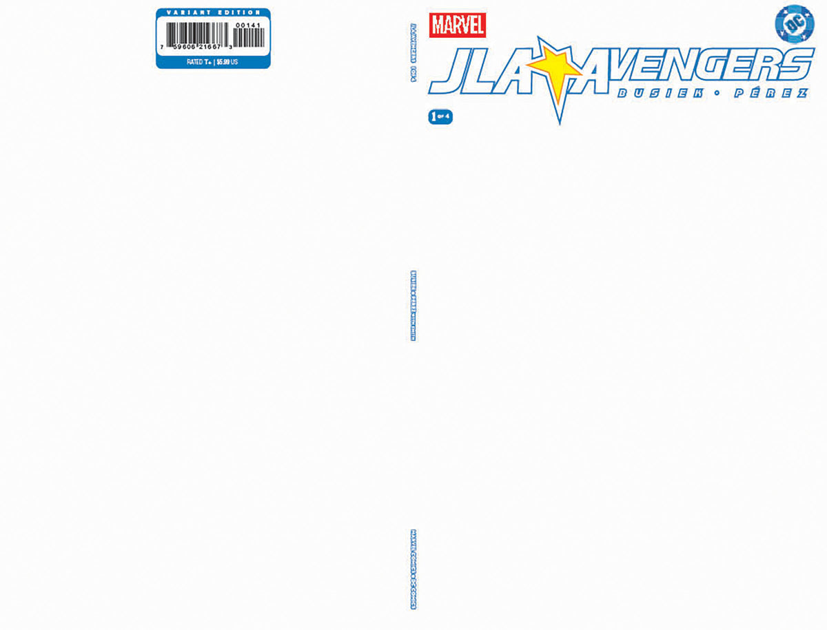 JLA/AVENGERS #1 FACSIMILE EDITION BLANK COVER VAR (Backorder, Allow 4-5 Weeks)