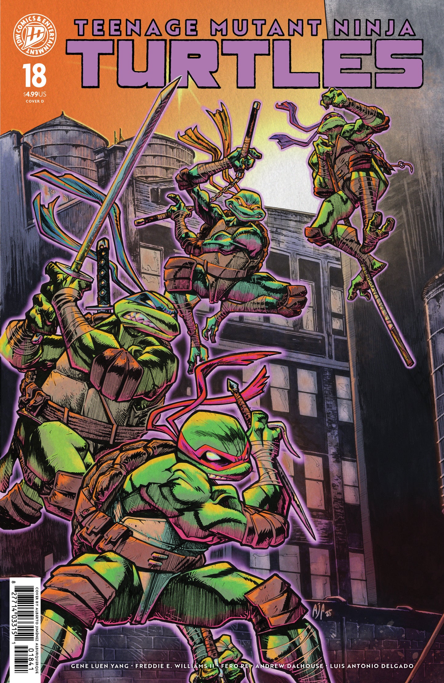 TEENAGE MUTANT NINJA TURTLES 2024 #18 VAR D (JIMÉNEZ ALBURQUERQUE) (Backorder, Allow 4-5 Weeks)