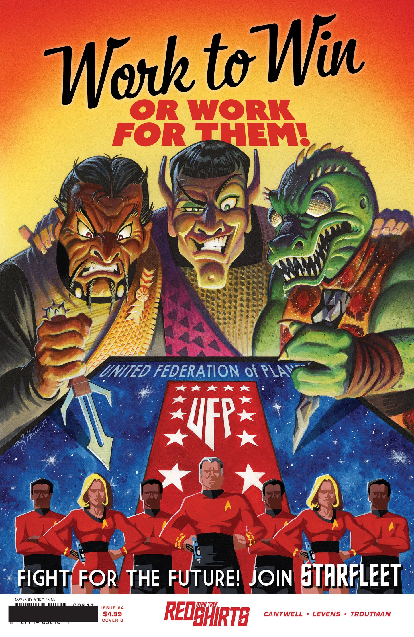 STAR TREK RED SHIRTS #4 VAR B (PRICE FEDERATION RECRUITMENT) (Backorder, Allow 4-5 Weeks)