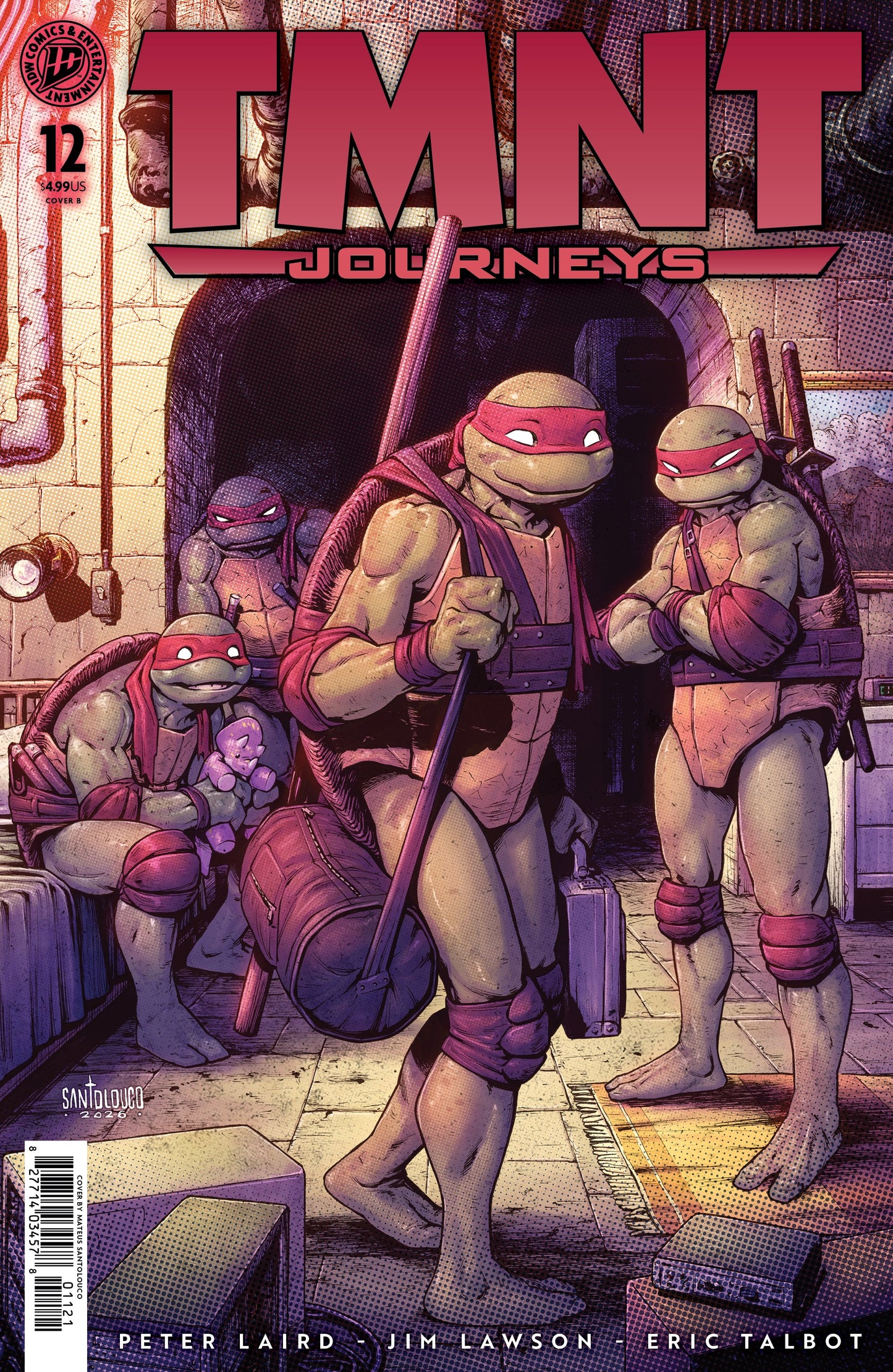TEENAGE MUTANT NINJA TURTLES JOURNEYS #12 VAR B (SANTOLOUCO) (05 Aug Release)
