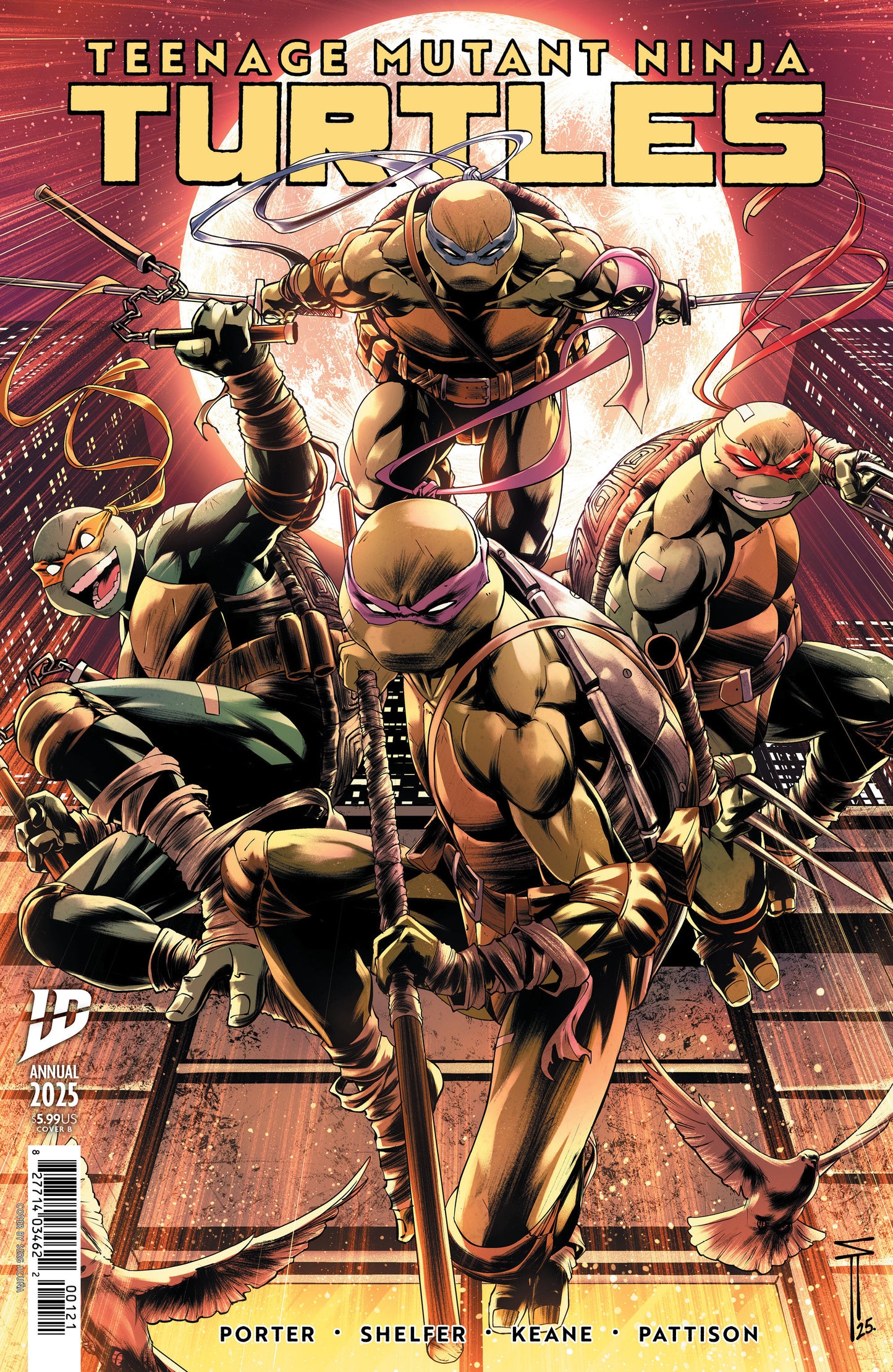 TEENAGE MUTANT NINJA TURTLES: ANNUAL 2025 VAR B (ACUÑA) (Backorder, Allow 4-5 Weeks)