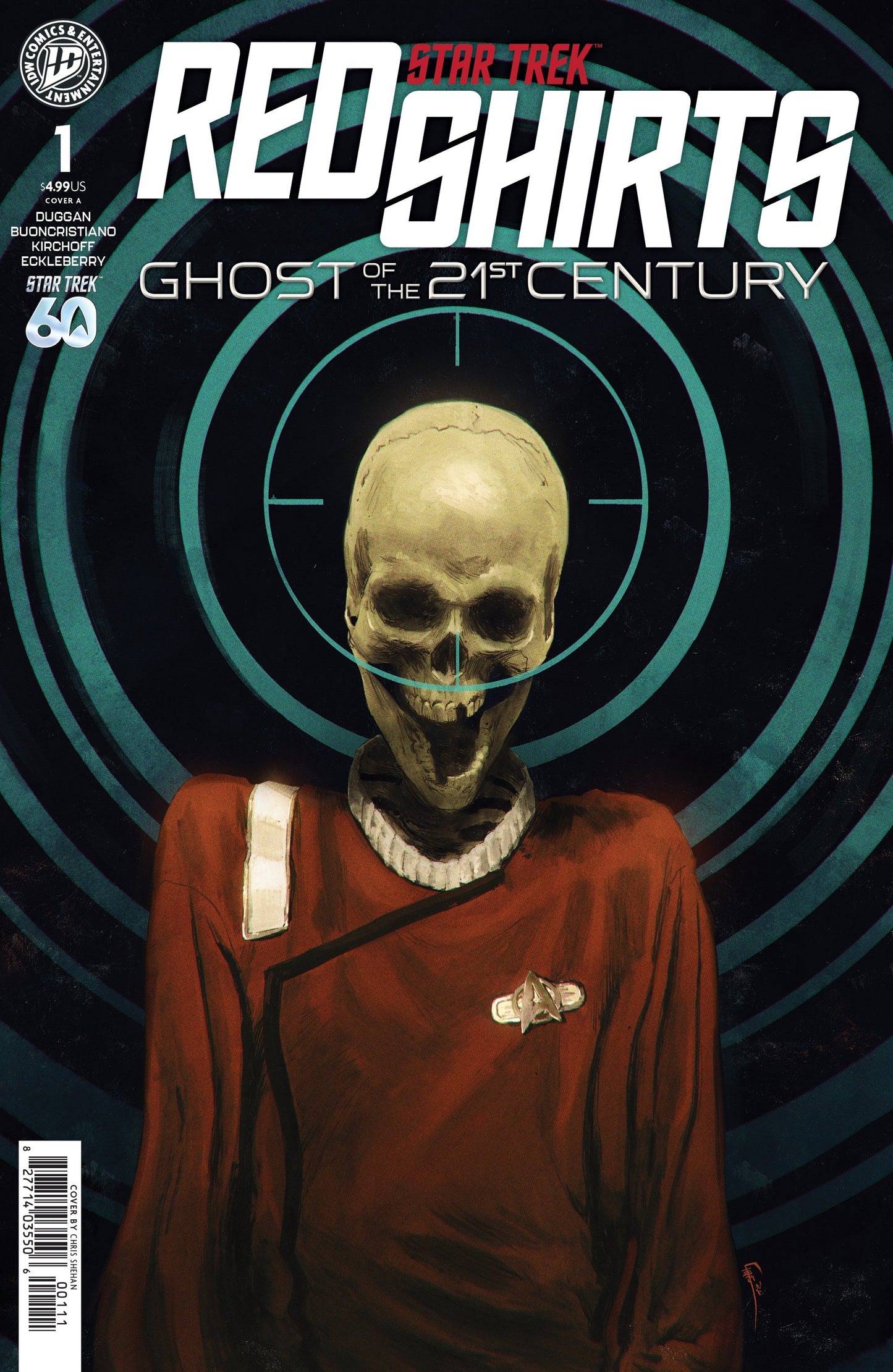 STAR TREK: RED SHIRTS--GHOST OF THE 21ST CENTURY #1 COVER A (SHEHAN) (22 Jul Release)