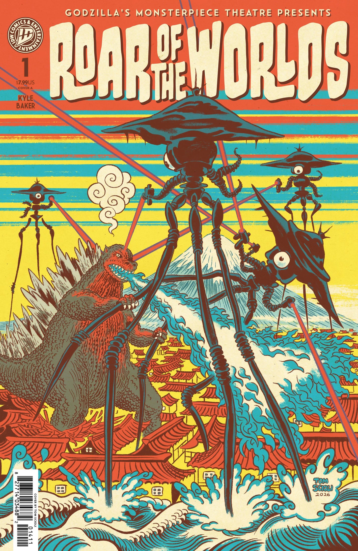 GODZILLA'S MONSTERPIECE THEATRE PRESENTS: ROAR OF THE WORLDS COVER A (SCIOLI) (12 Aug Release)