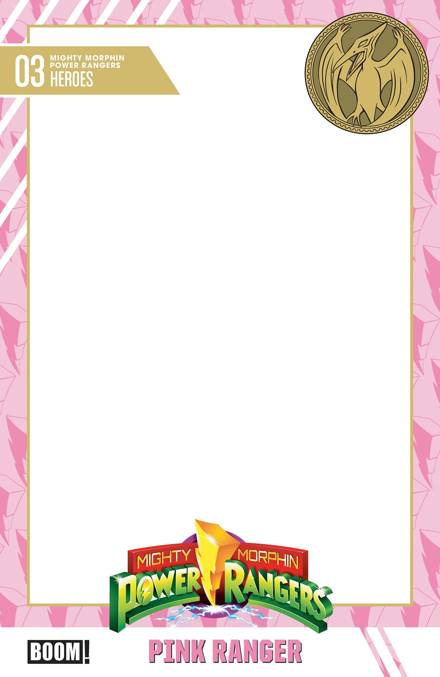 MIGHTY MORPHIN POWER RANGERS (2026) #3 D TRADING CARD BLANK SKETCH VAR (26 Aug Release)