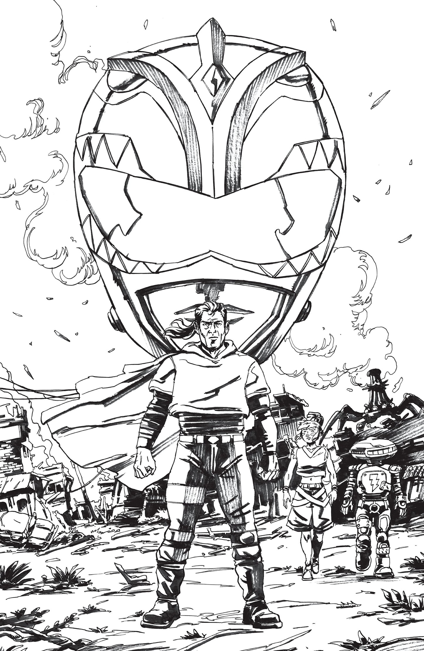 POWER RANGERS GREEN #1 N UNLIMITED VAR (FULL ART, VARGAS) (05 Aug Release)