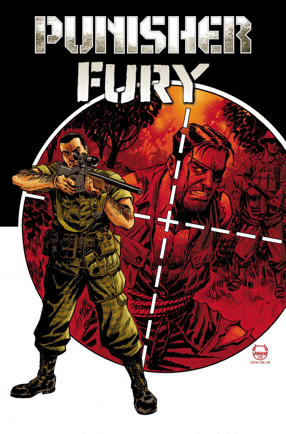 PUNISHER & FURY MAX BY GARTH ENNIS OMNIBUS DAVE JOHNSON COVER HC (Backorder, Allow 4-5 Weeks)