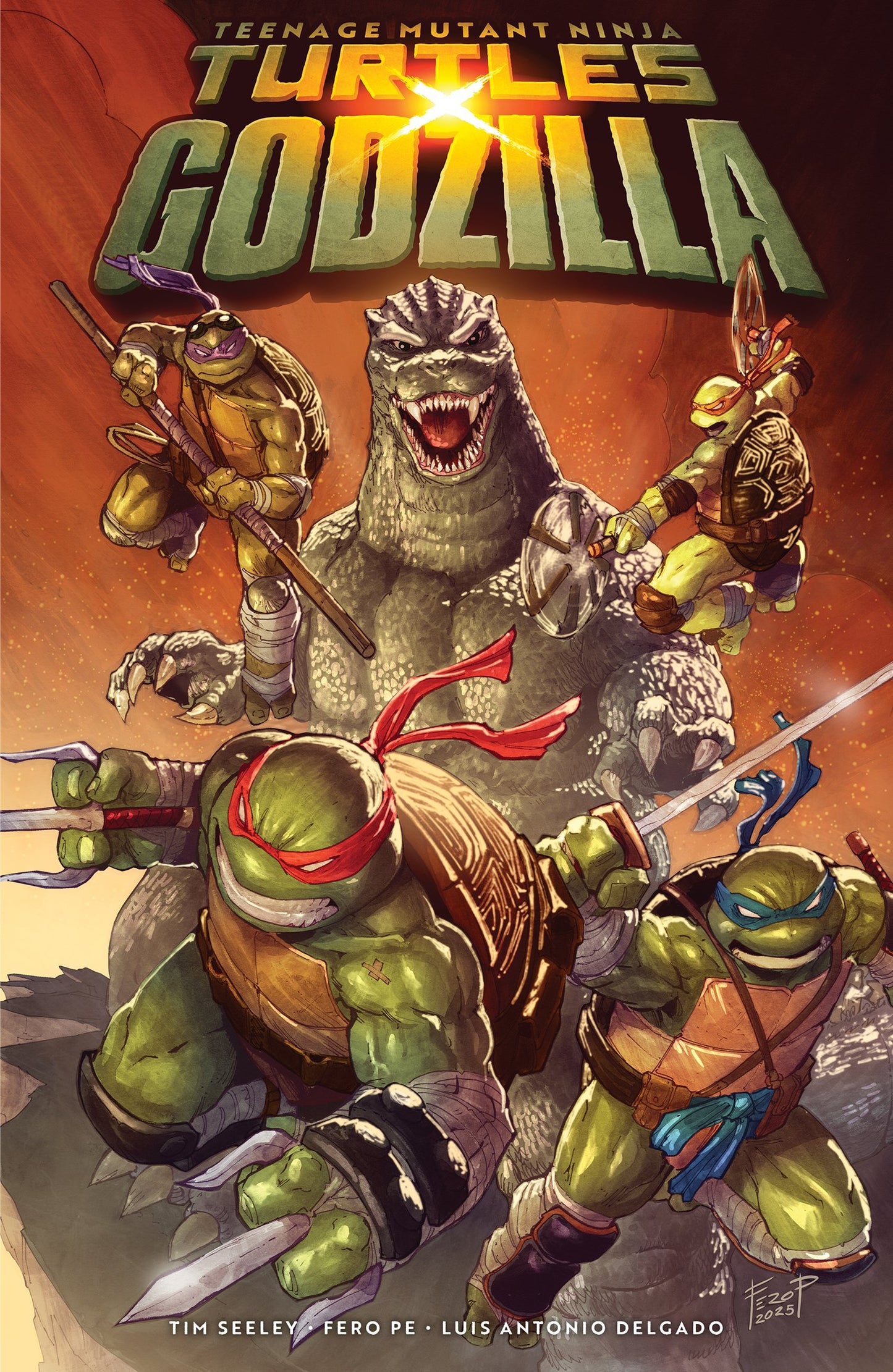 TEENAGE MUTANT NINJA TURTLES X GODZILLA TP (01 Sep Release)