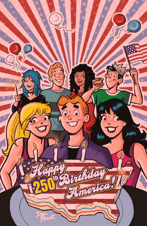 ARCHIE COMICS CELEBRATES AMERICAS 250TH (ONE SHOT) CVR D DAN PARENT FOIL FULL ART VAR (01 Jul Release)