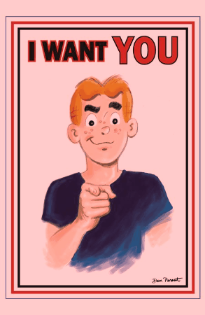 ARCHIE COMICS CELEBRATES AMERICAS 250TH (ONE SHOT) CVR F DAN PARENT UNCLE SAM POSTER FOIL FULL ART VAR (08 Jul Release)