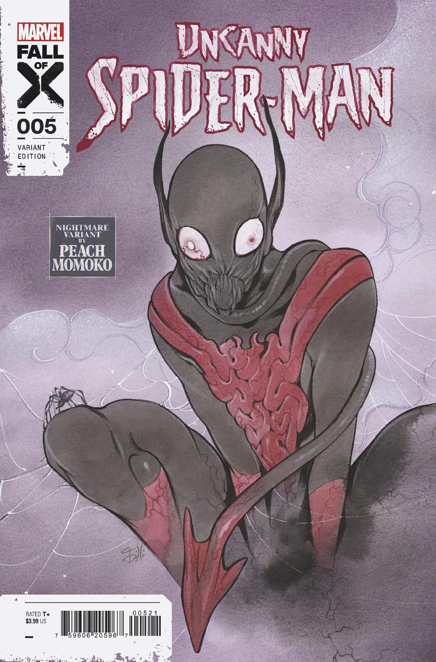 UNCANNY SPIDER-MAN #5 PEACH MOMOKO NIGHTMARE VAR - Comicbookeroo