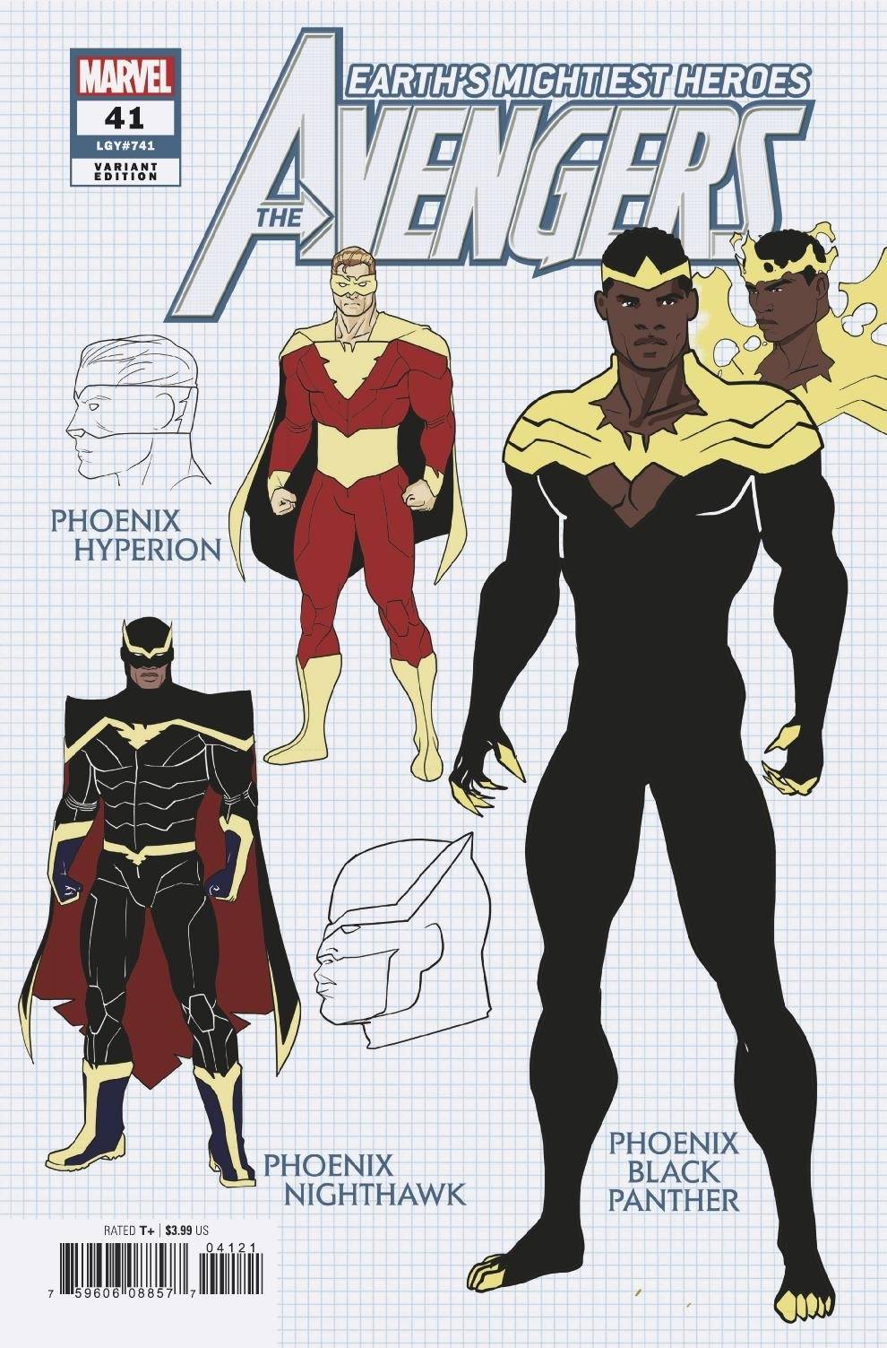 AVENGERS (2018) #41 GARRON DESIGN VAR 1:10 INCV - Comicbookeroo