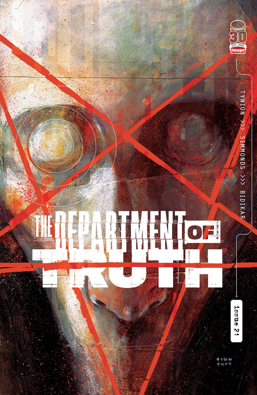 DEPARTMENT OF TRUTH #21 CVR A SIMMONDS (MR) - Comicbookeroo