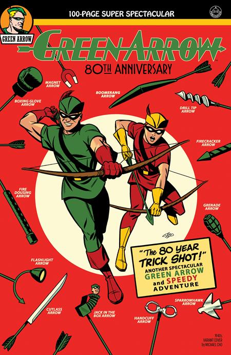 GREEN ARROW 80TH ANNIVERSARY 100-PAGE SUPER SPECTACULAR #1 CVR B MICHAEL CHO 1940S VAR (29 Jun) - Comicbookeroo