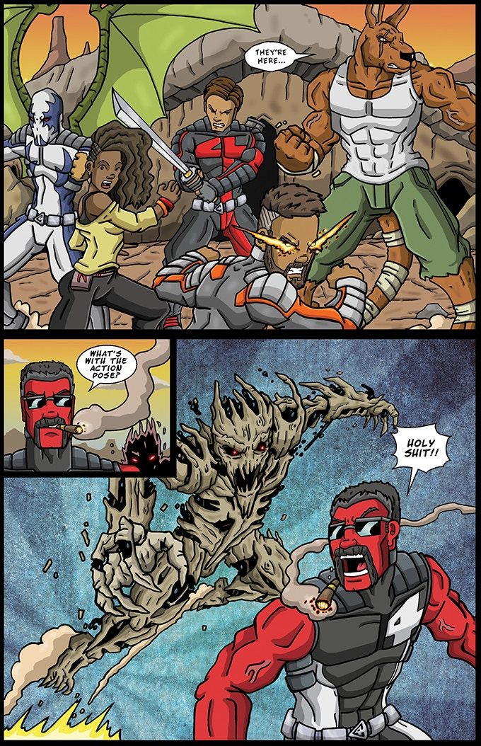 KILLEROO / THE 4HORSEMEN: Long Way back from Hell CVR B DARREN CLOSE - Comicbookeroo