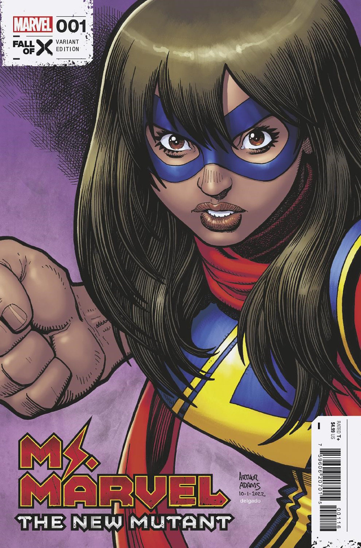MS MARVEL NEW MUTANT #1 INCV 1:50 ARTHUR ADAMS VAR - Comicbookeroo