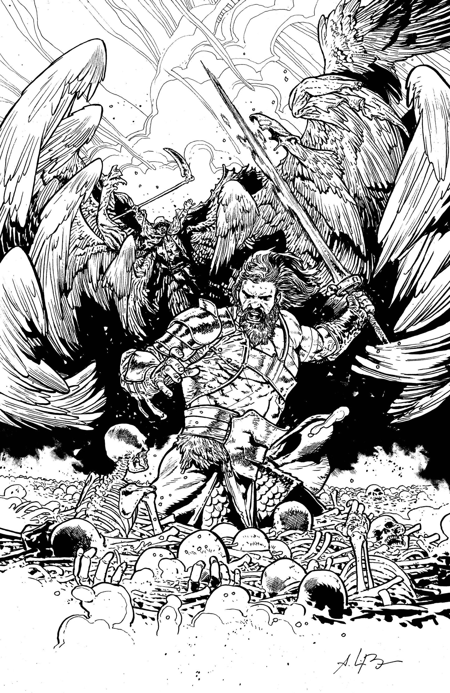 SKYBOUND X #2 CVR D 1:10 INCV B&W BRESSAN (MR) - Comicbookeroo