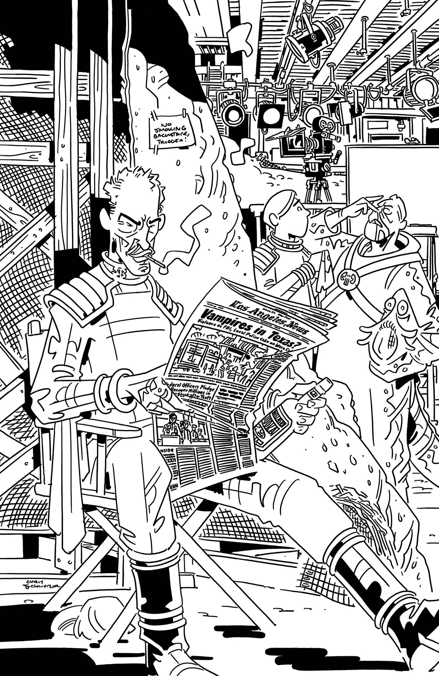 SKYBOUND X #5 CVR D 1:10 INCV B&W SCHWEIZER - Comicbookeroo