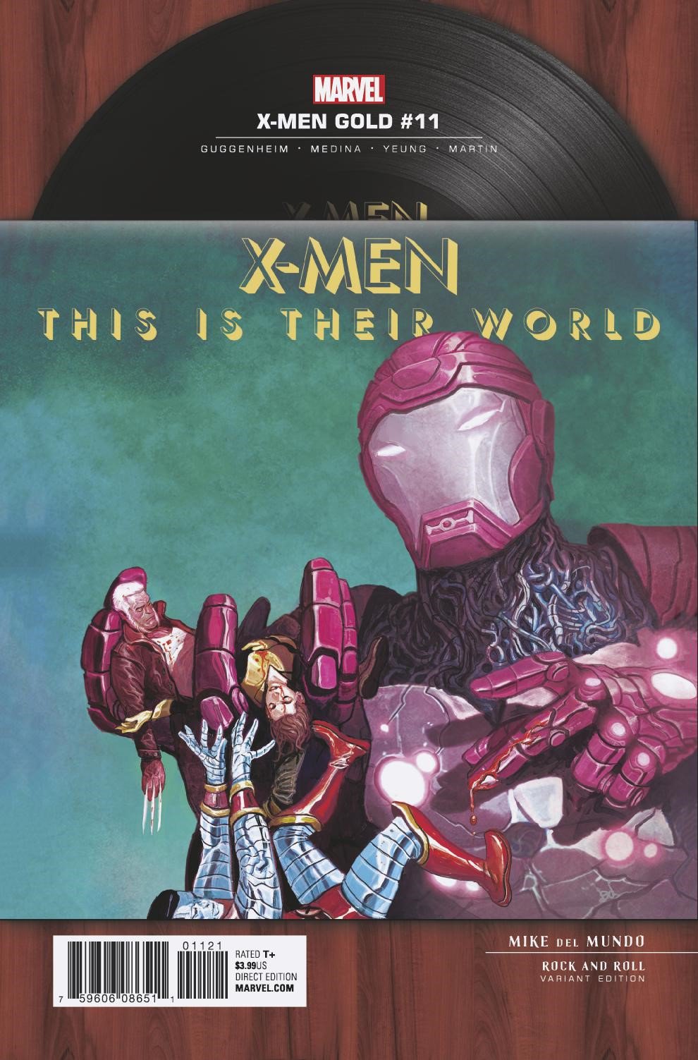 X-MEN GOLD #11 1:5 DEL MUNDO ROCK N ROLL INCV - Comicbookeroo