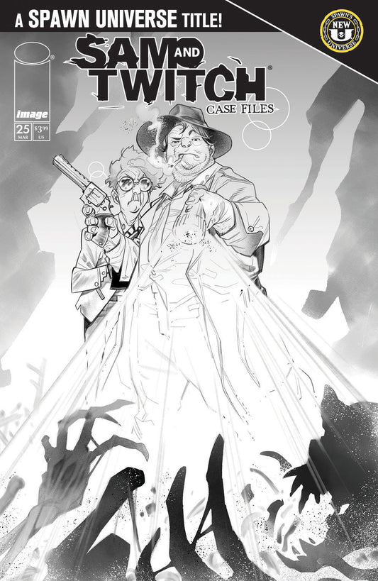 SPAWN SAM AND TWITCH CASE FILES #25 CVR B IG GUARA B&W VAR (01 Jul Release)