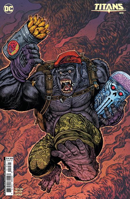 TITANS #10 CVR D MARIA WOLF APRIL FOOLS MONSIEUR MALLAH CARD STOCK VAR - Comicbookeroo
