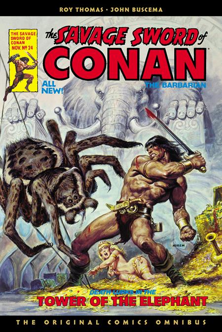 SAVAGE SWORD OF CONAN THE ORIGINAL COMICS OMNIBUS HC VOL 02 DIRECT MARKET EDITION EARL NOREM TOWER OF THE ELEPHANT CVR (MR) (Backorder, Allow 4-5 Weeks)