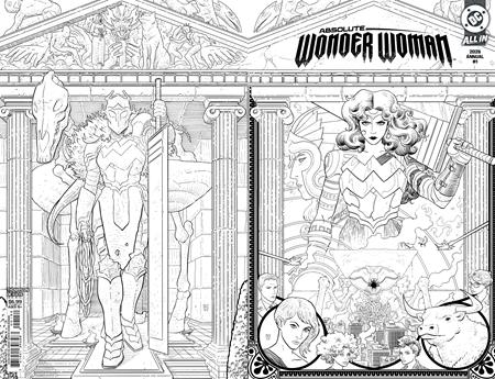 ABSOLUTE WONDER WOMAN ANNUAL 2026 #1 (ONE SHOT) Second Printing Cvr B Hayden Sherman B&W Wraparound Card Stock Var (Backorder, Allow 4-5 Weeks)