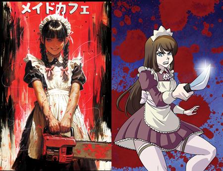 MAID CAFE #2 CVR D NAOMI GRIFFIN TODD SKULL & REMY EISU MOKHTAR HOLOFOIL FLIP VAR (Backorder, Allow 4-5 Weeks)