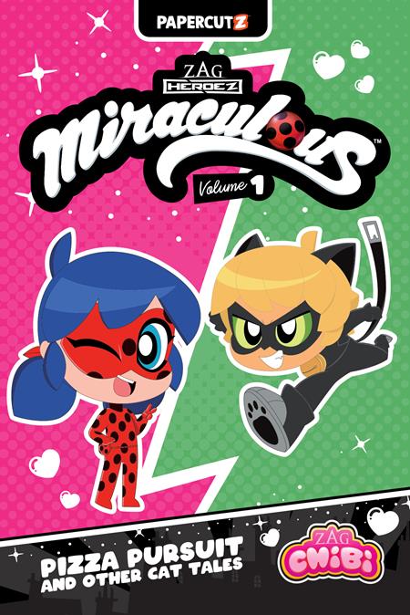 MIRACULOUS LADYBUG CHIBI HC VOL 01 PIZZA PURSUIT & OTHER CAT TALES (Backorder, Allow 4-5 Weeks)