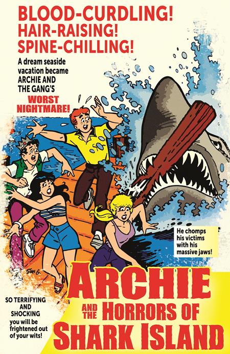 ARCHIES TV LAUGH OUT #79 FACSIMILE EDITION CVR B STAN GOLDBERG JAWS PARODY MOVIE POSTER VAR